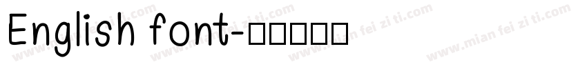 English font字体转换